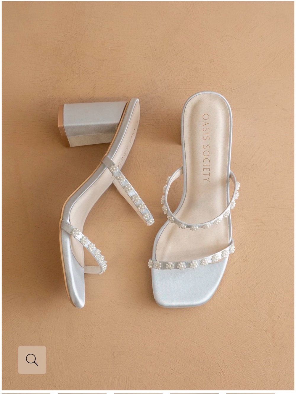 The Phoebe | Something Blue Beaded Strap Heel – Bridal & Occasion